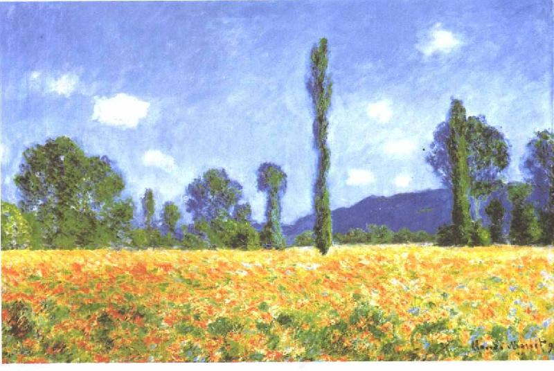 Claude Monet Champ de coquelicots a Giverny Germany oil painting art